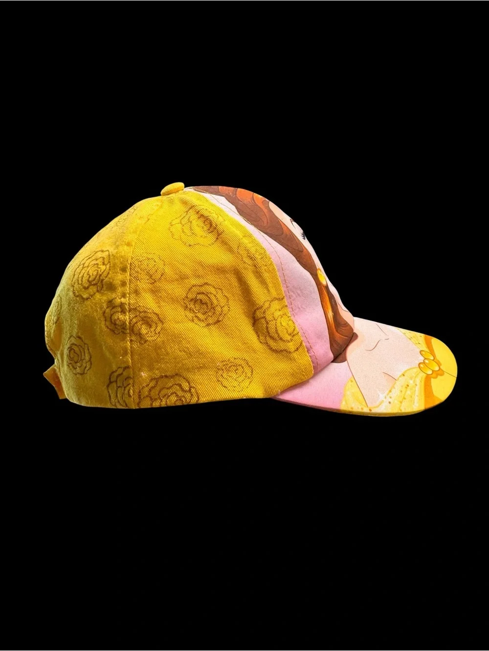 Disney Princess Belle Beauty and the Beast Yellow Baseball Cap Hat Youth